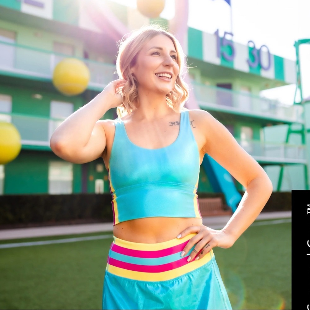Size Small Barbie sports bra Crowned athletics
